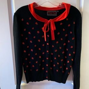 Voodoo vixen ladybug cardigan